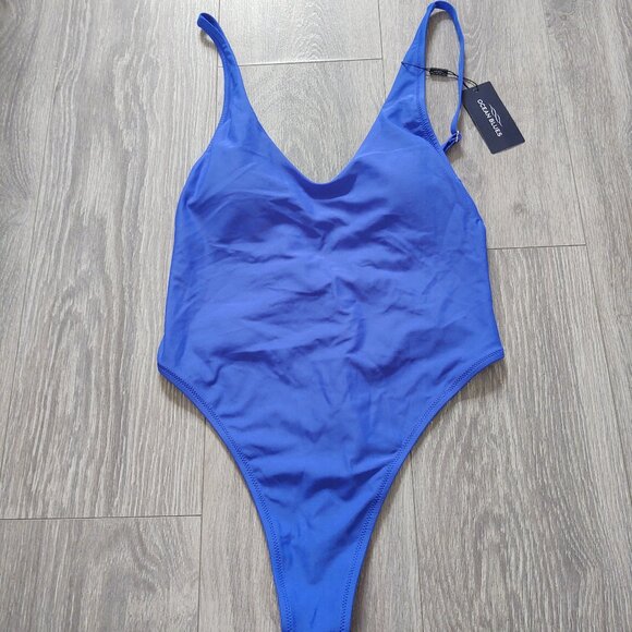 NWT Ocean Blues Low Back Thong One Piece Swimsuit - Picture 2 of 16